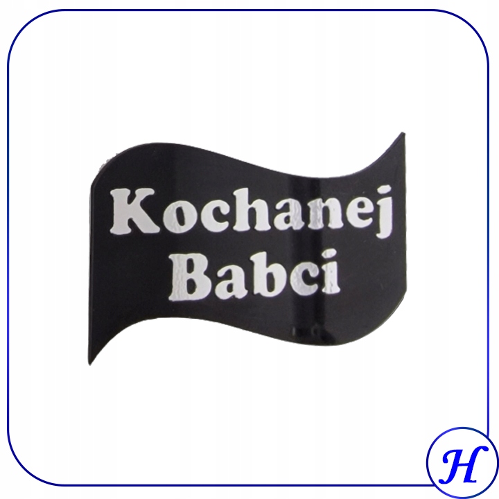 

Grawer na znicz Kochanej Babci kolor srebrny