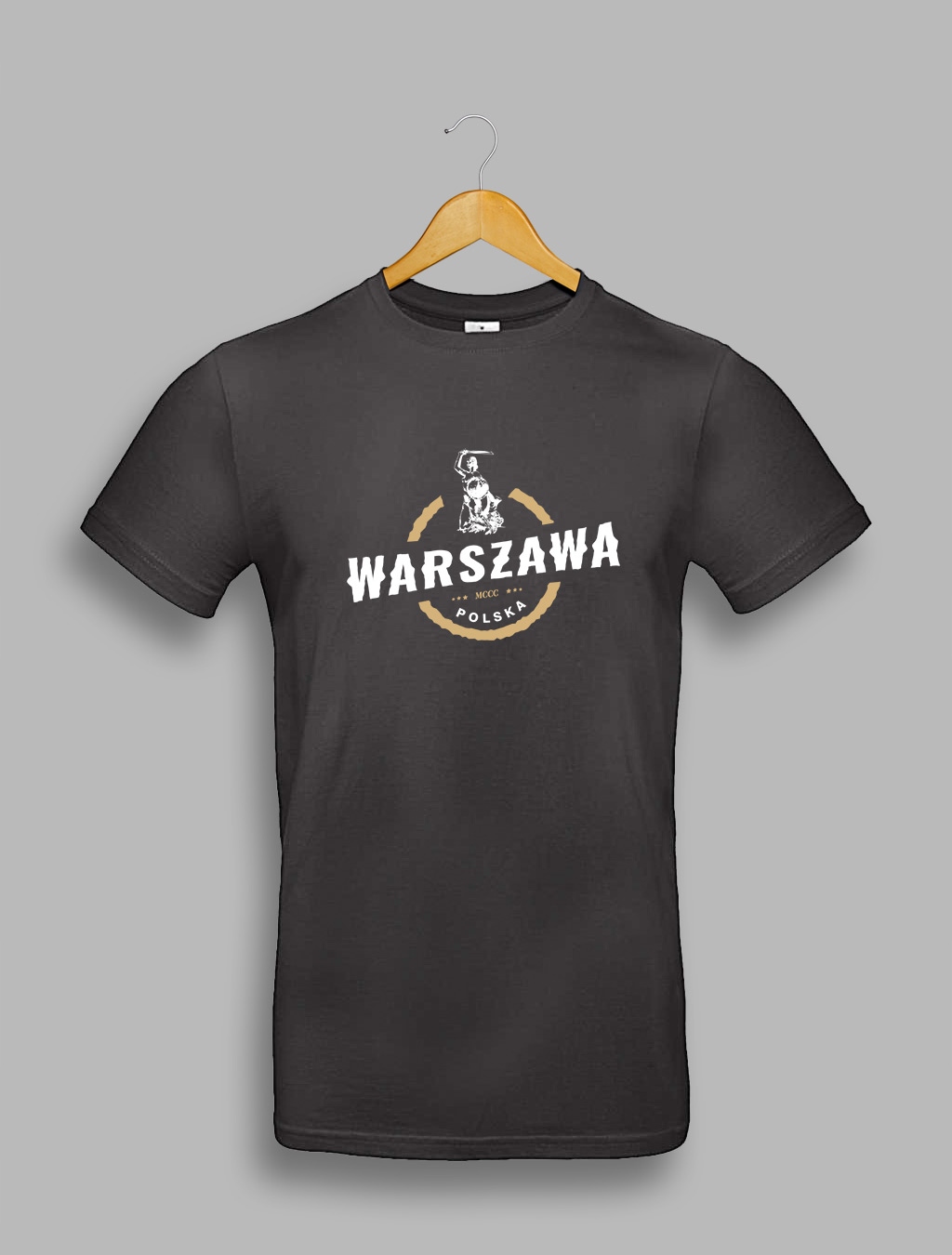 KOSZULKA MĘSKA T-SHIRT WARSZAWA S