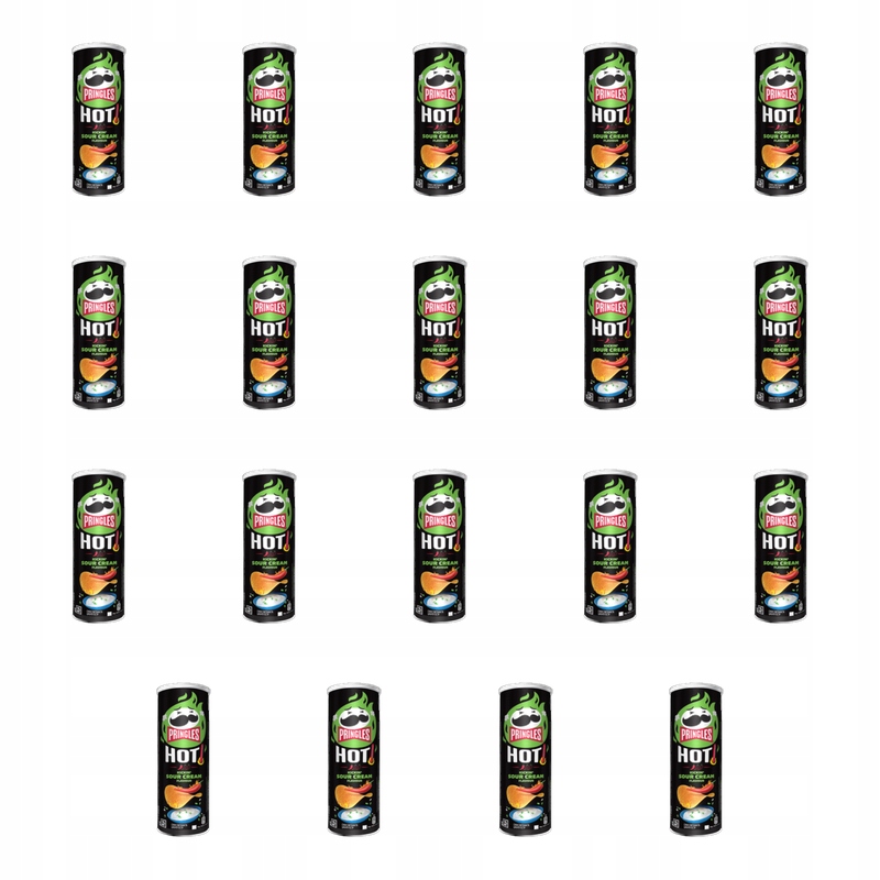 Pringles Hot Kickin' Sour Cream 160g X19
