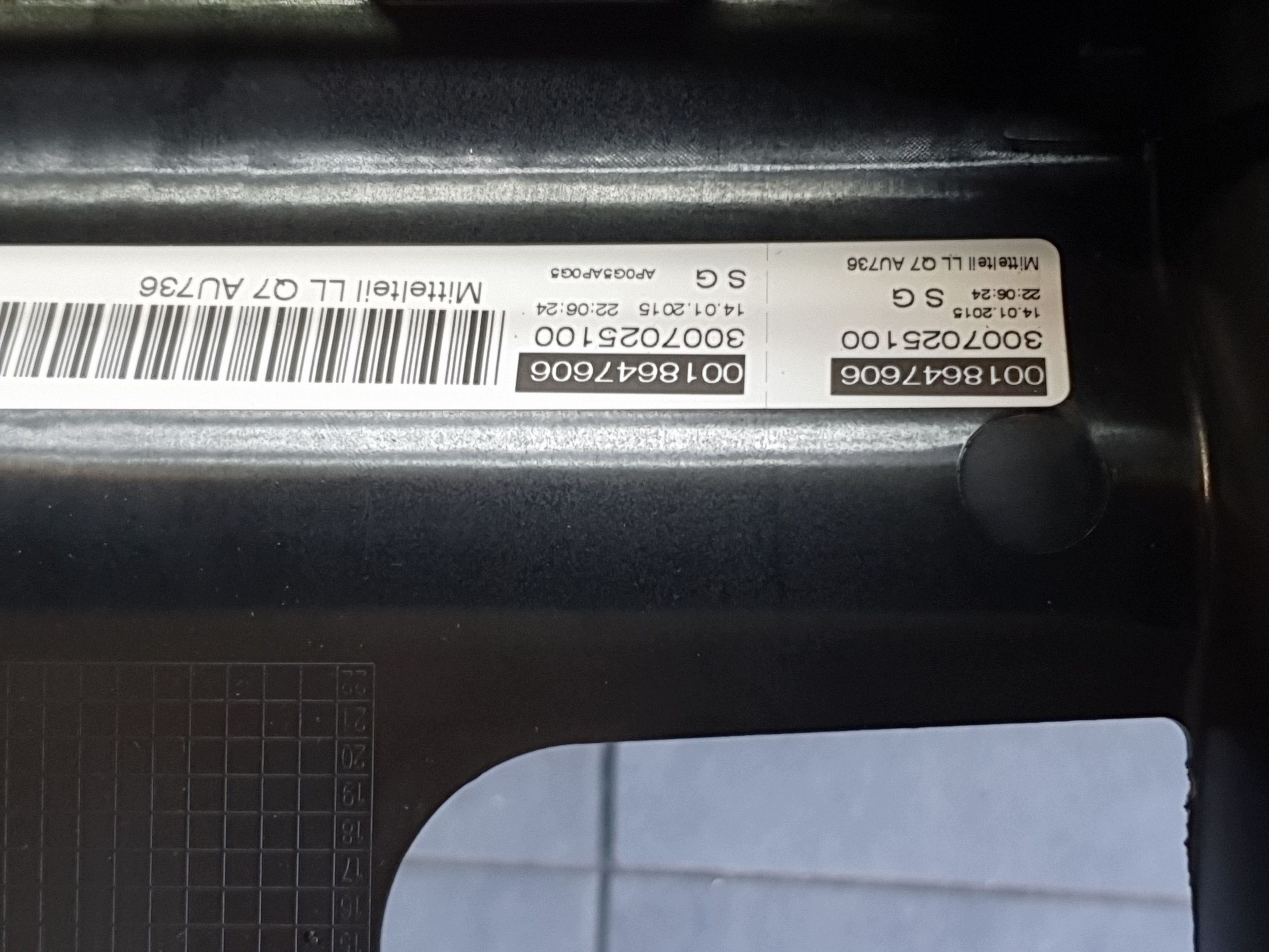 Audi Q7 4M dashboard instrument panel console cockpit 4M1857001D
