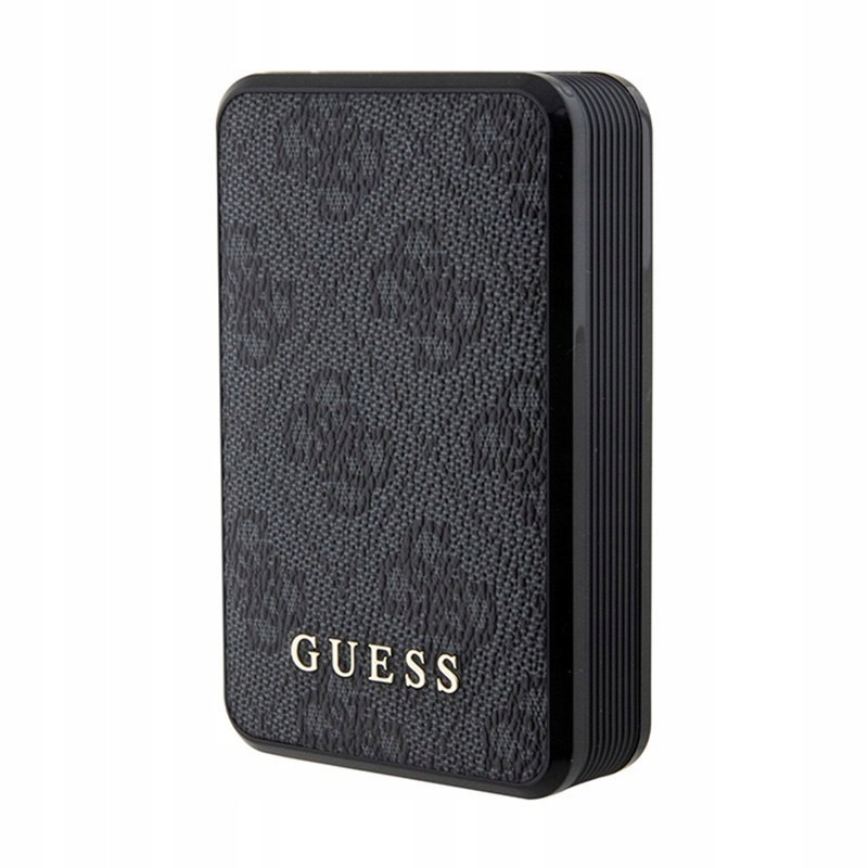 Guess 4G Leather Metal Logo Power Bank 10000 mAh 18W (čierna)