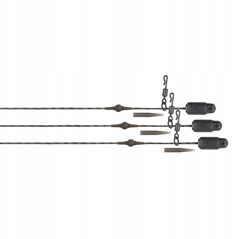 Bezpieczny Zestaw Helikopterowy Fox Edges Naturals Heli-Clip Rigs 50lb 3szt