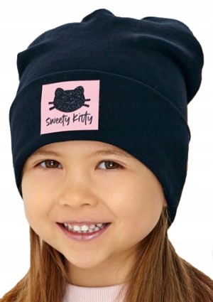 CZAPKA WIOSENNA dziewczęca KOLORY r.52-54 6-10 L