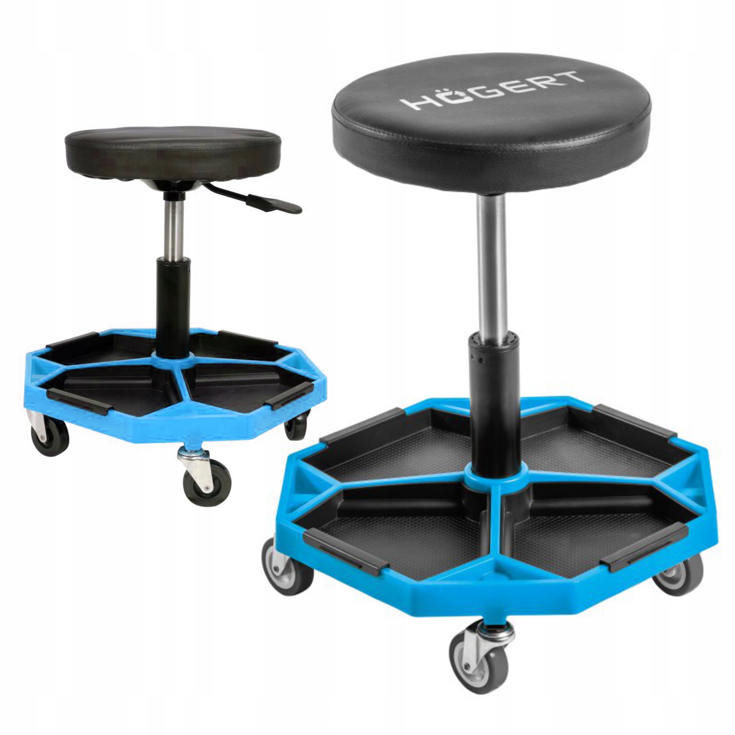 Regulowany taboret siedzisko warsztatowe do 140kg HOEGERT