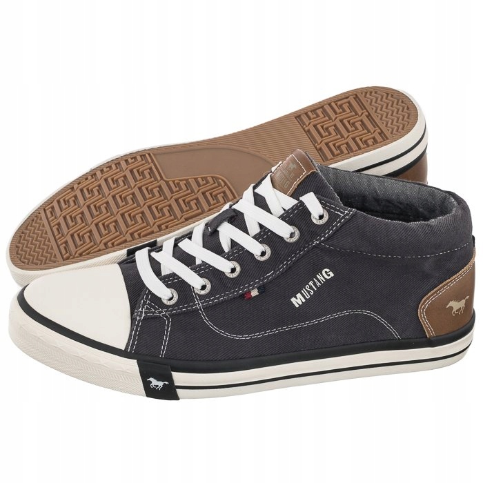 

Buty Męskie Trampki Mustang Grafitowe 50A006