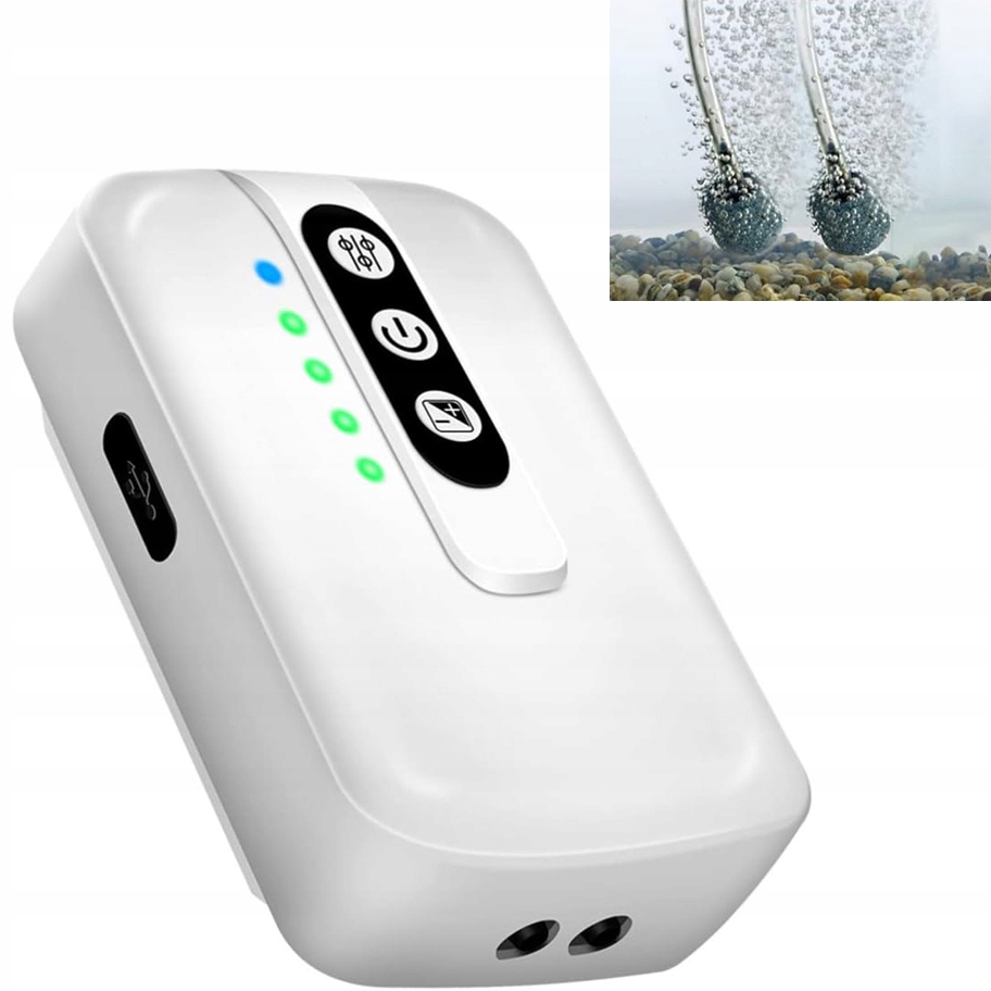 Levně Přenosné Vzduchové Čerpadlo Do Akvária O Objemu 26 Galonů, Dobíjecí Přes Usb
