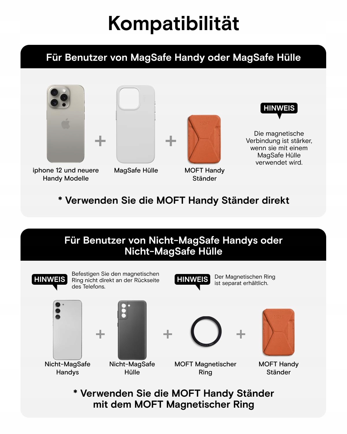 MOFT Magnetyczny Portfel Stojak Na Telefon Skórzany Etui iPhone Magsafe — miniatura 6