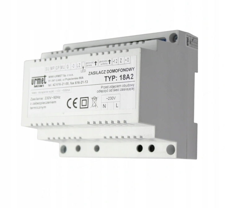 Zasilacz domofonowy Urmet 18A2