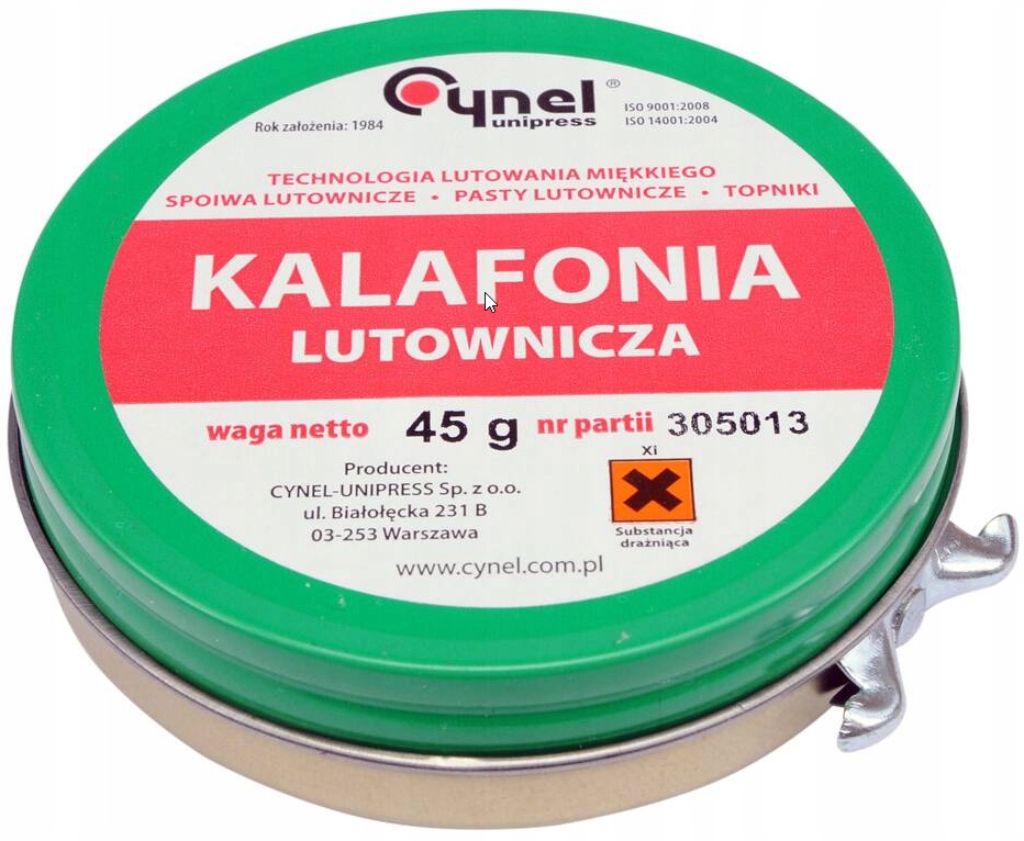 Канифоль Cynel 45 г 10 мл