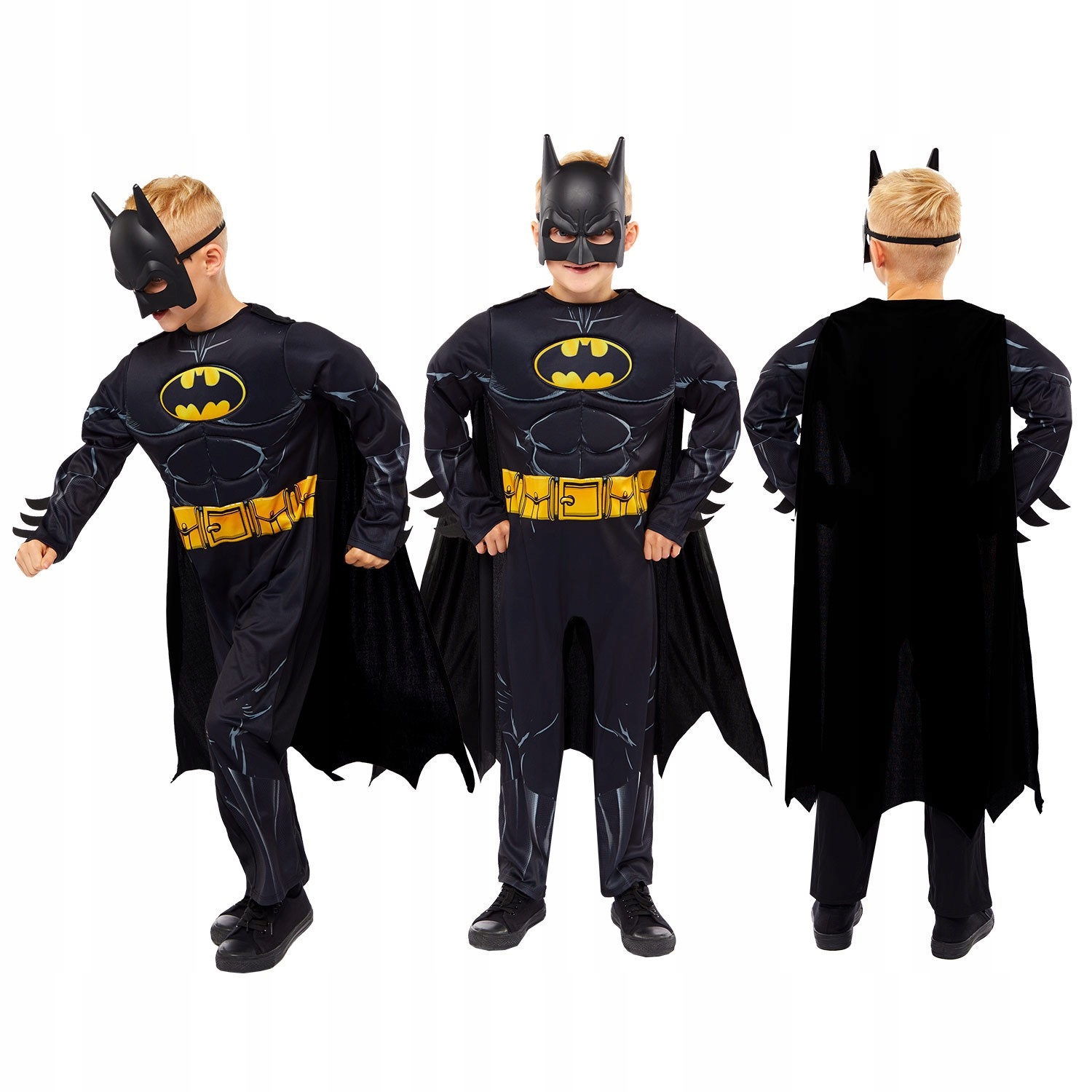 Kostium dziecięcy Batman Mroczny Rycerz na licencji DC 4-6 lat 104-116 cm