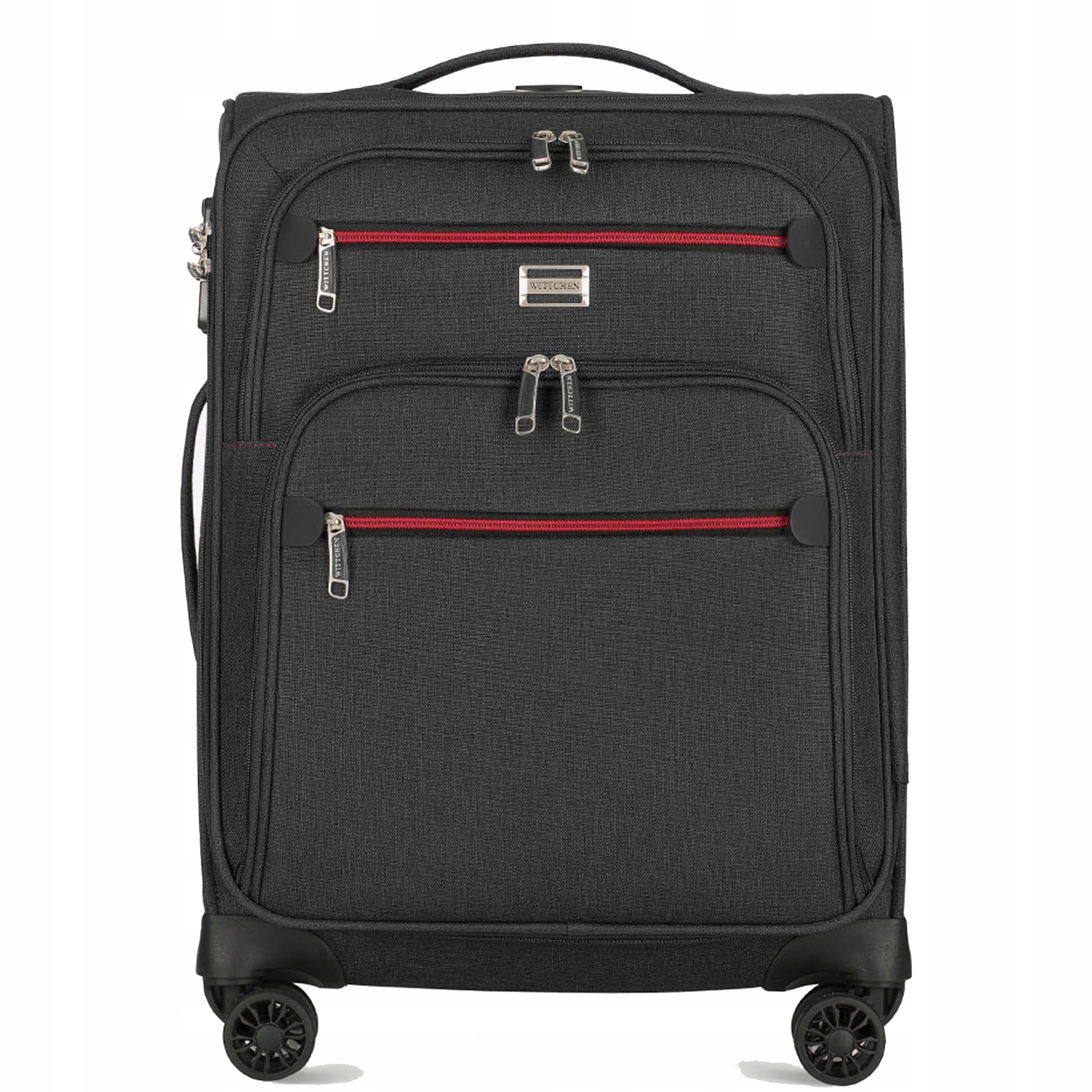 Walizka Wittchen Comfort Line 56-3S-501-12 materiałowa grafit