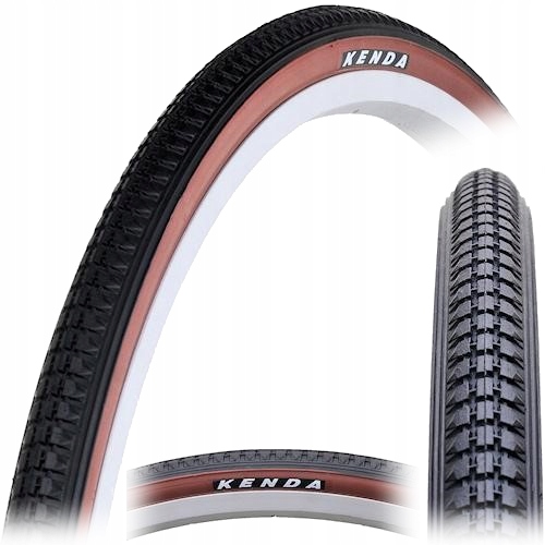 Opona rowerowa 27" x 1 1/4 (32-630) brązowy bok szosowa retro Kenda K103 Bw