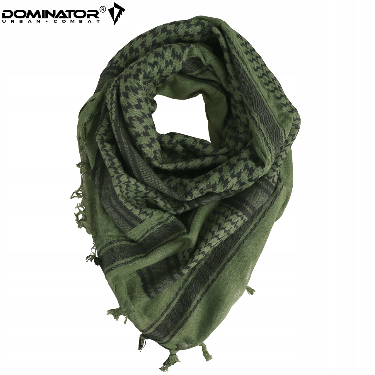 ARAFATKA CHUSTA KEFIJA SHEMAGH WOJSKOWA DOMINATOR 100X100 cm OLIVE BLACK Marka Dominator