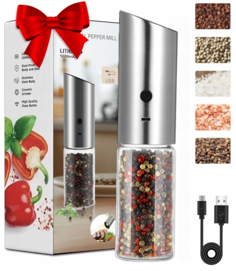 Prémiový Automatický Elektrický Mlýnek Na Koření – Nabíjecí Usb-c