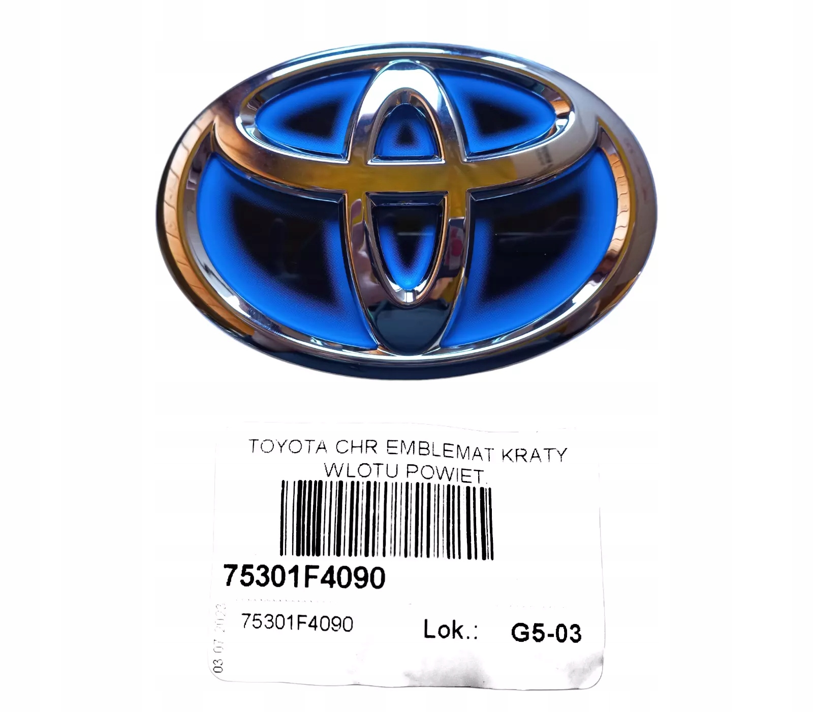 Toyota C-hr Emblém logo znak predného grilu 75301-F4090 Oe