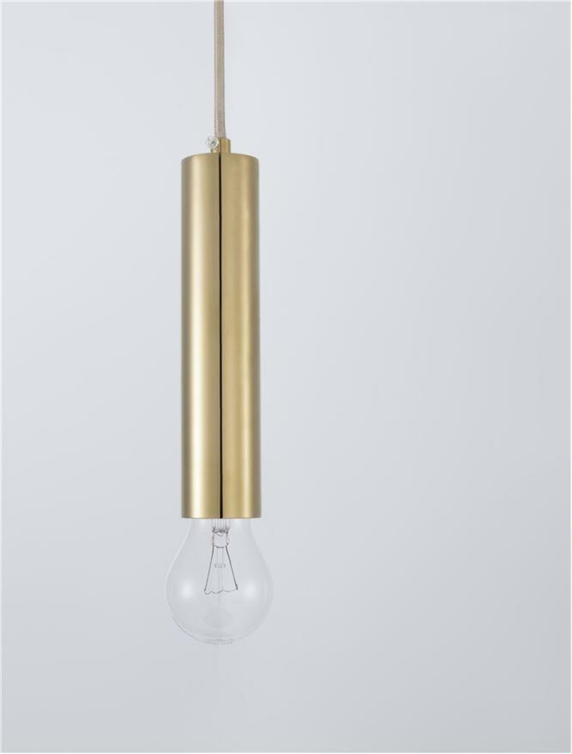 Nova Luce závěsné svítidlo Norway zlatý hliník zlatý kabel E27 1x12W 230V I