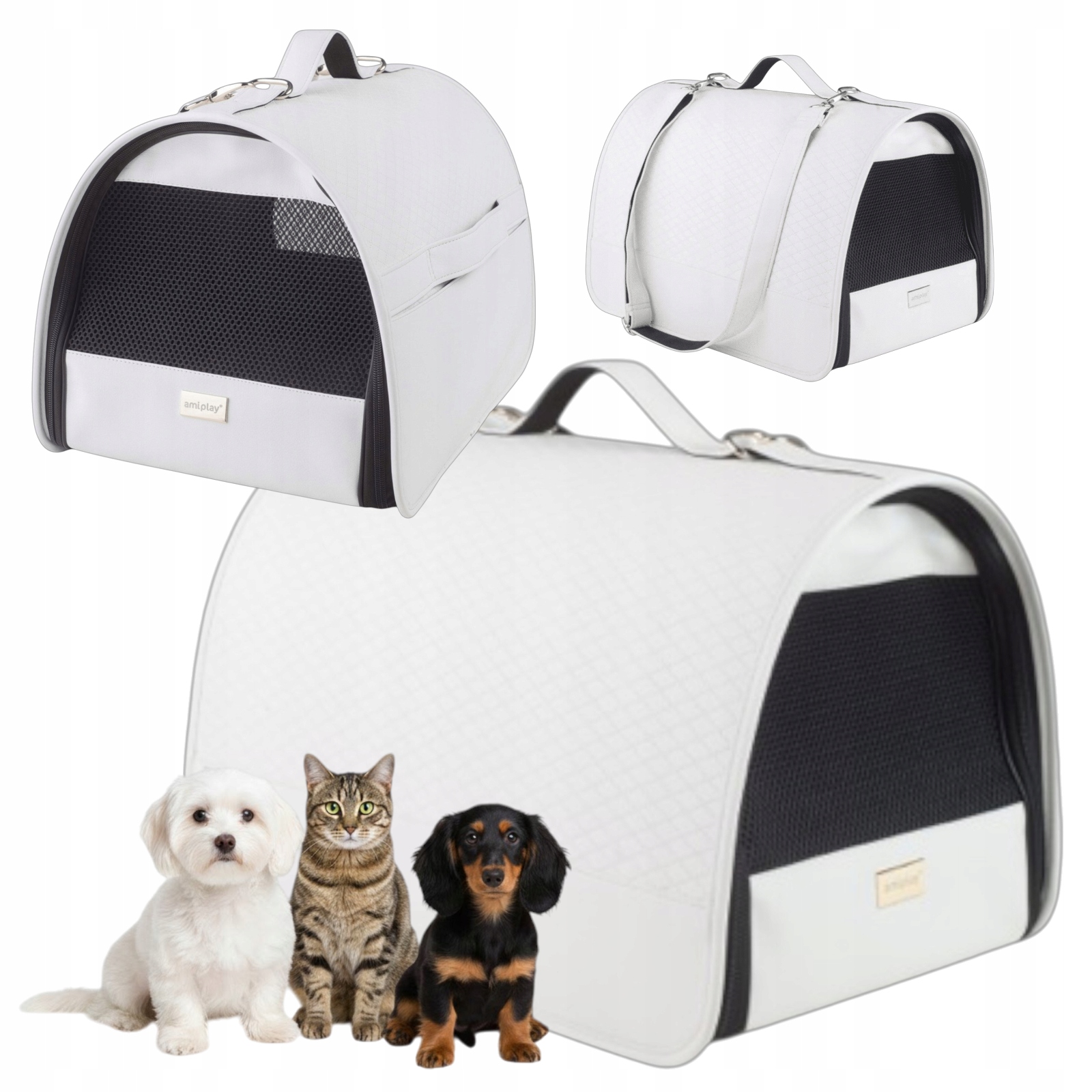 Transporter dla Zwierząt Torba Transportowa dla Psa Kota L 45x29x28cm