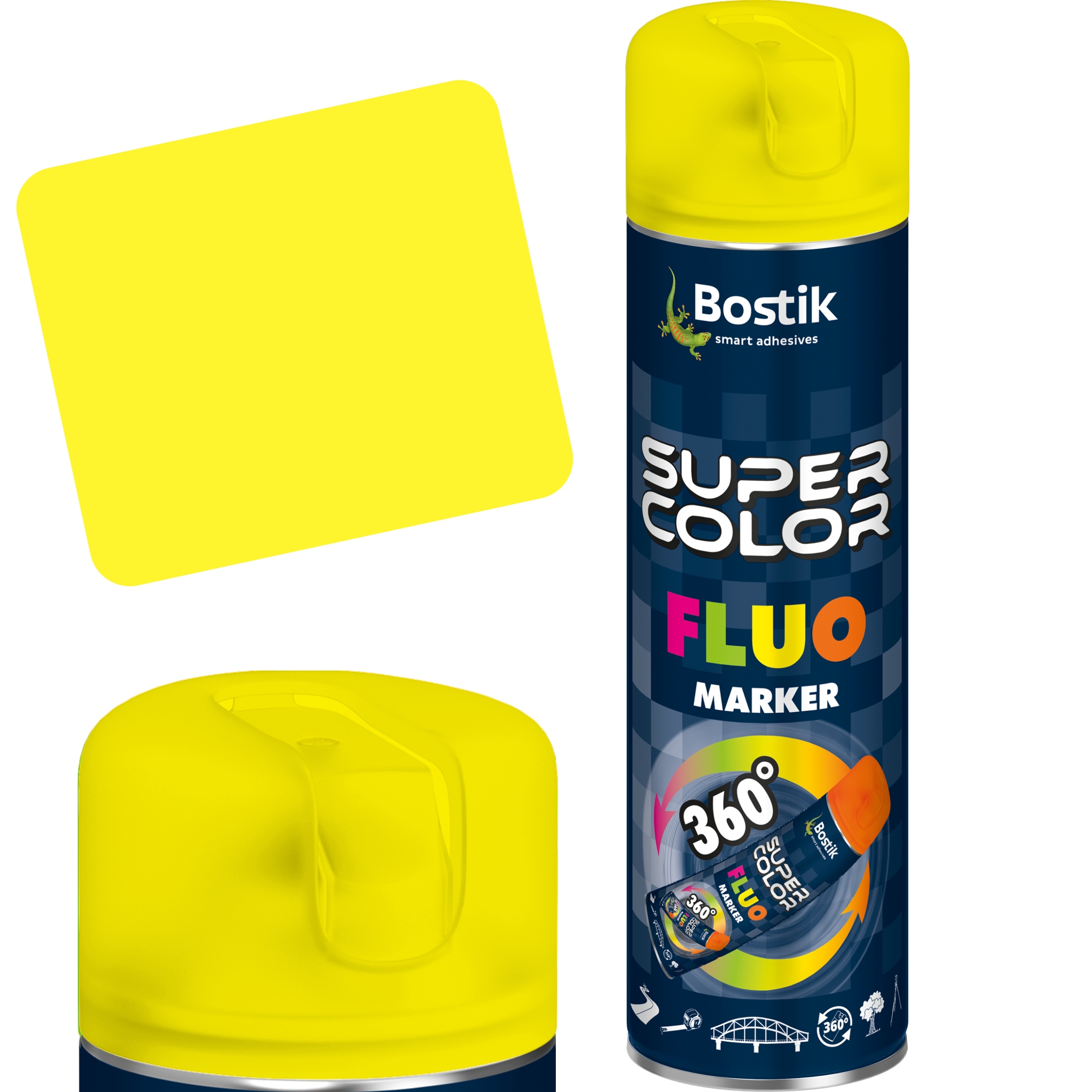 

Farba do znakowania spray Fluo 360 żółty 500ml
