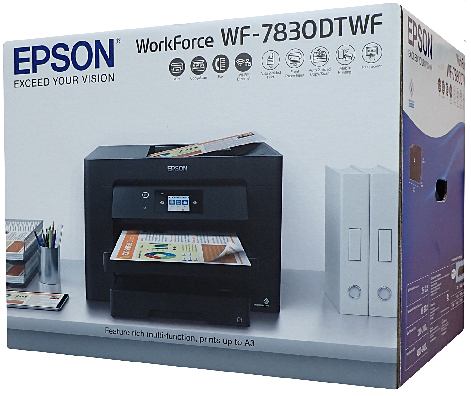 Tlačiareň Skener A3 Multifunkčné zariadenie Epson WF-7830DTWF Adf Duplex