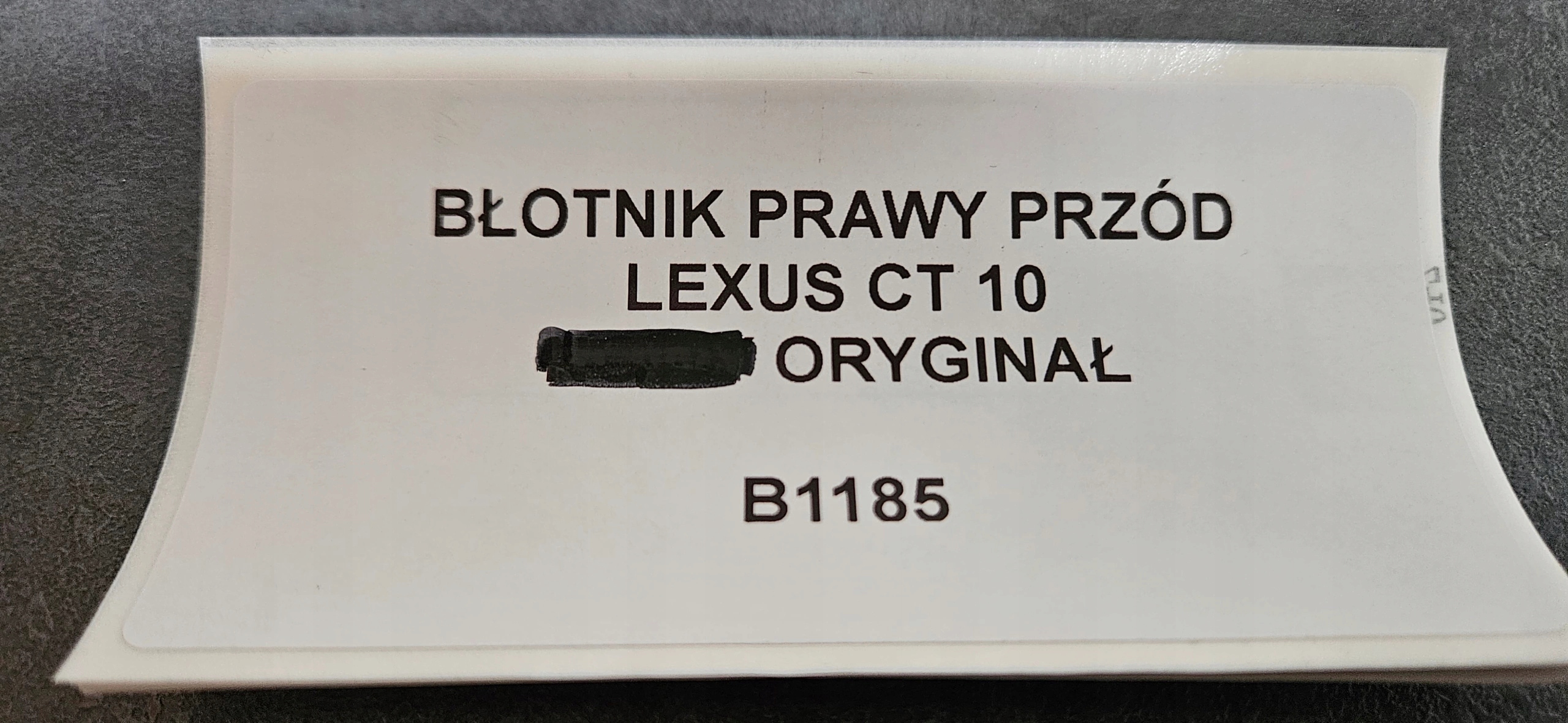 fender right front LEXUS CT 200H 10- original