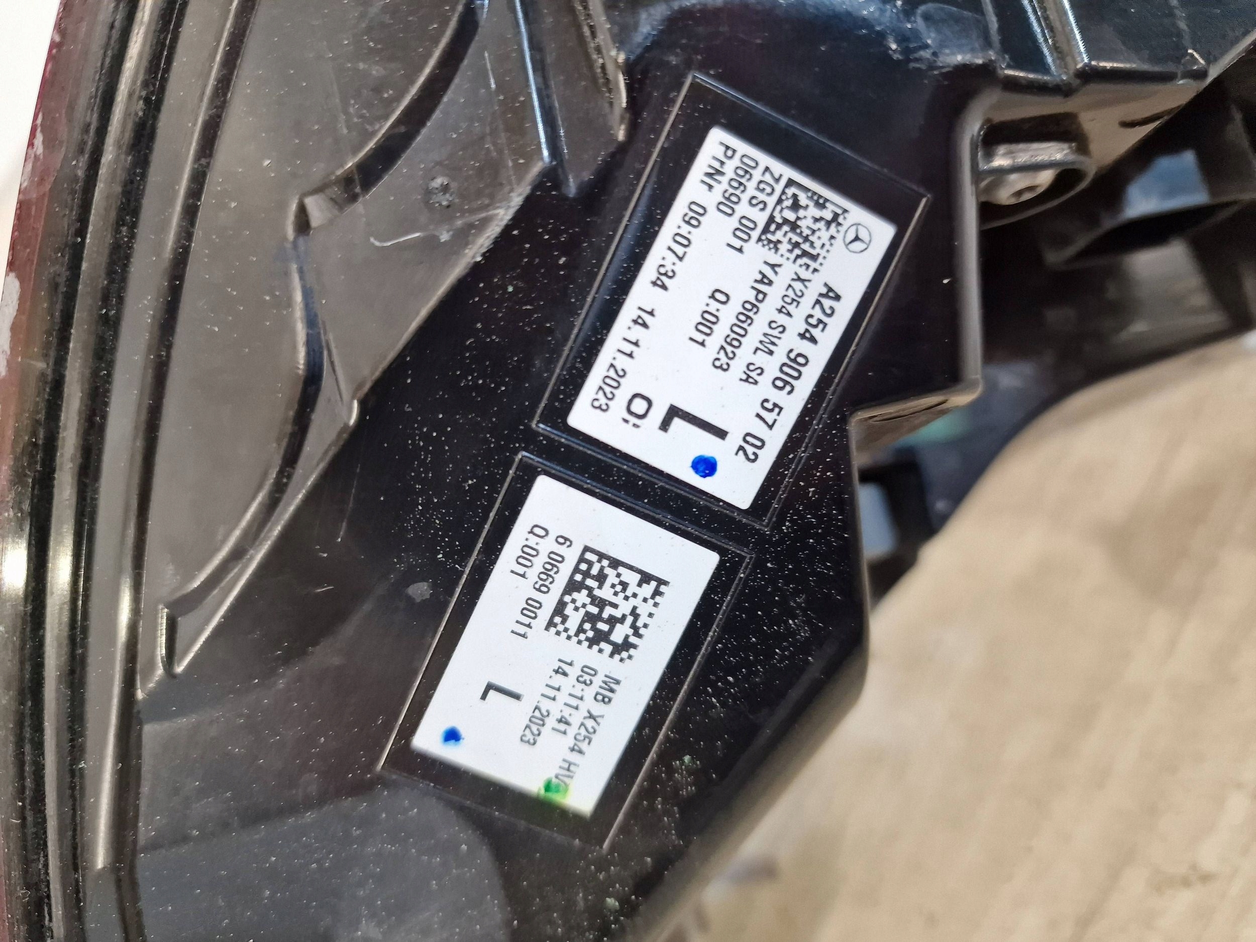MERCEDES II A254 W254 led фонарь левый