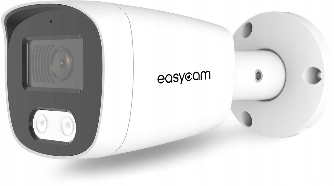 Easycam 8MP Kamera Ip PoE H.265+ Wodoodporna IP67 Detekcja Ai