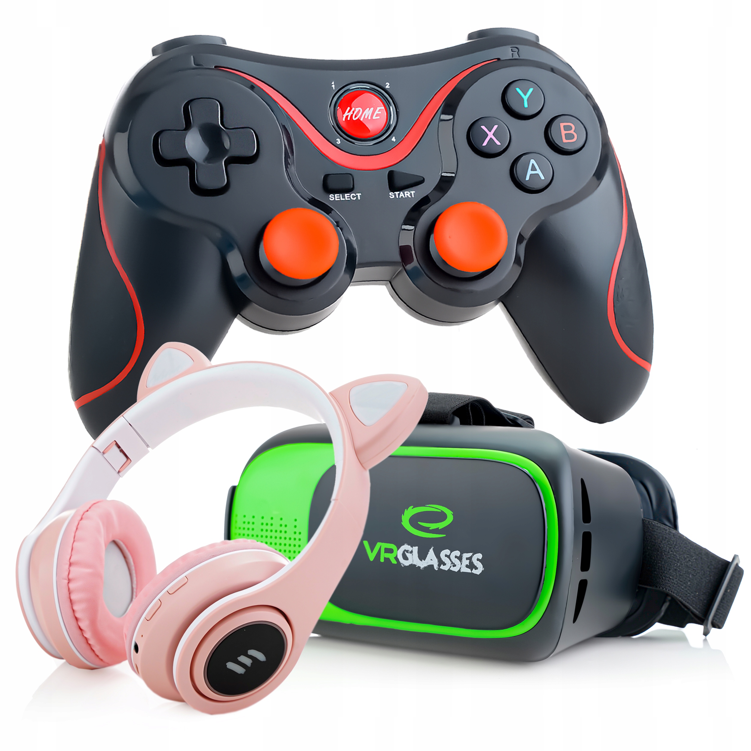 OKULARY VR GOGLE DO TELEFONU+ KONTROLER BLUETOOTH