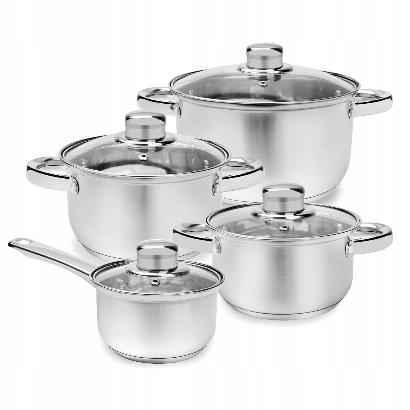 Sada hrnců z nerezové oceli 8 dílů