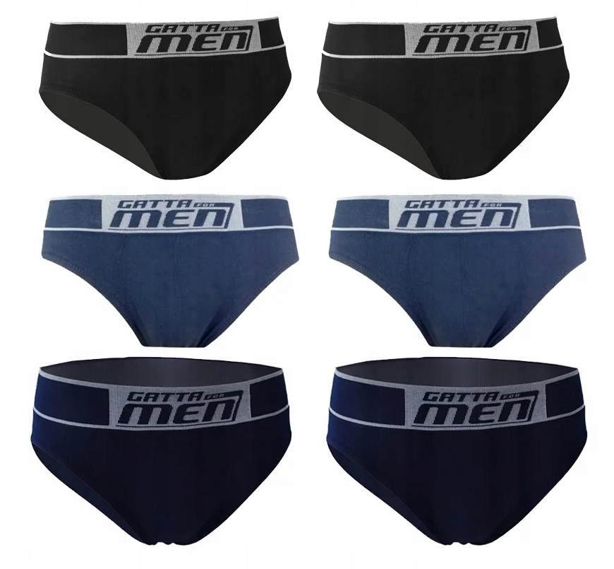 6X Bavlna Gatta Slipy Námořnická Modrá Black XXL