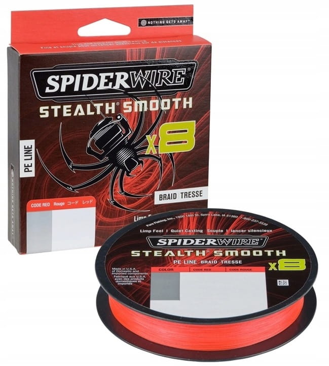 Spiderwire Plecionka Stealth 8 Red 0.13mm/150m