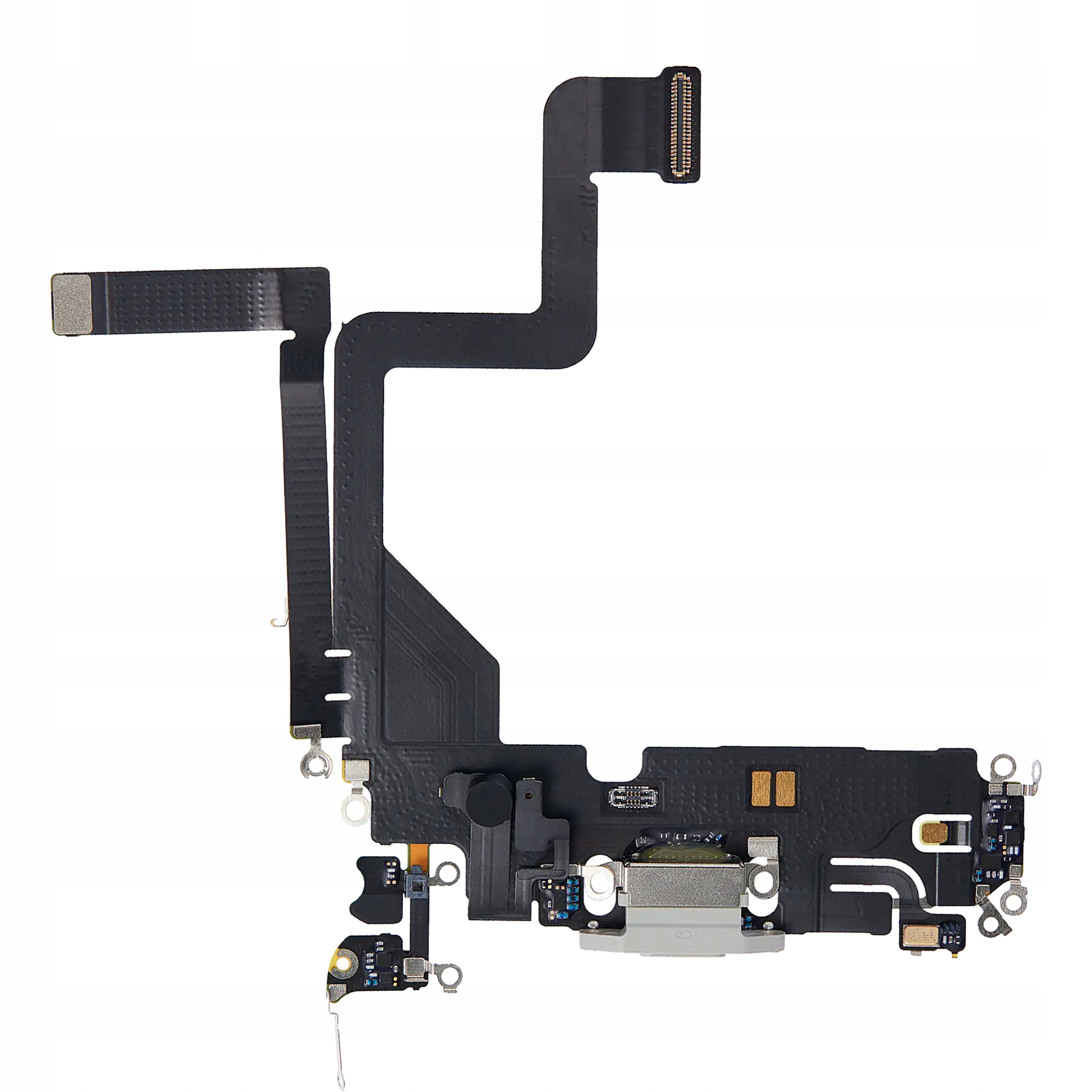 Złącze Ładowania Dock Port Lightning Mikrofon do iPhone 14 Pro Silver