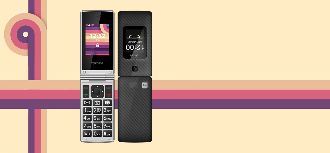 Telefon z Klapką myPhone Tango LTE, 4G, Dwa Ekrany Pamięć RAM 64 MB