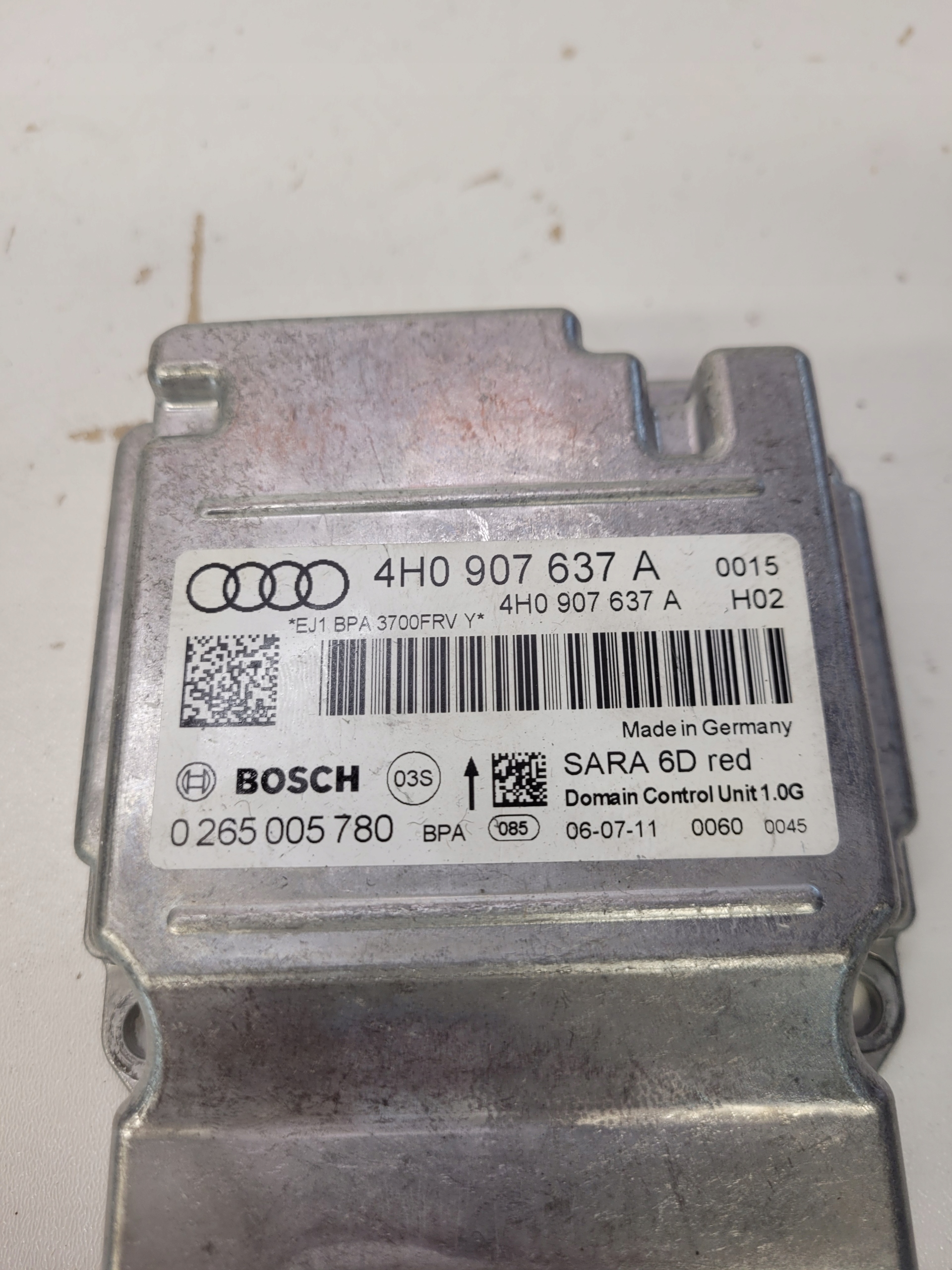 SENSOR PRZYSPIESZENIA AUDI A8 D4 A6 A7 4H0907637A