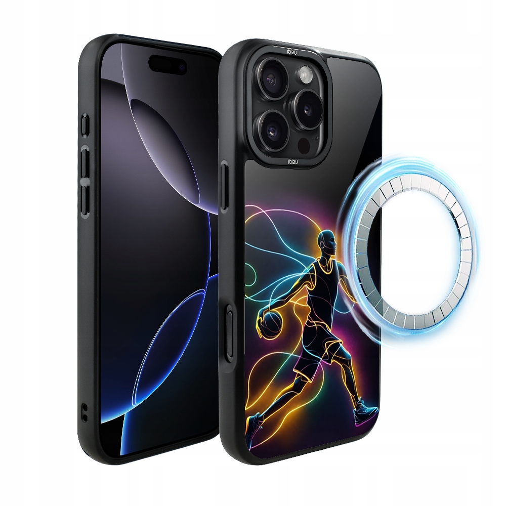 Pouzdro pro iPhone 16 Pro Max Ibizu DropGuard Matt s MagSafe, Duch basketbalu