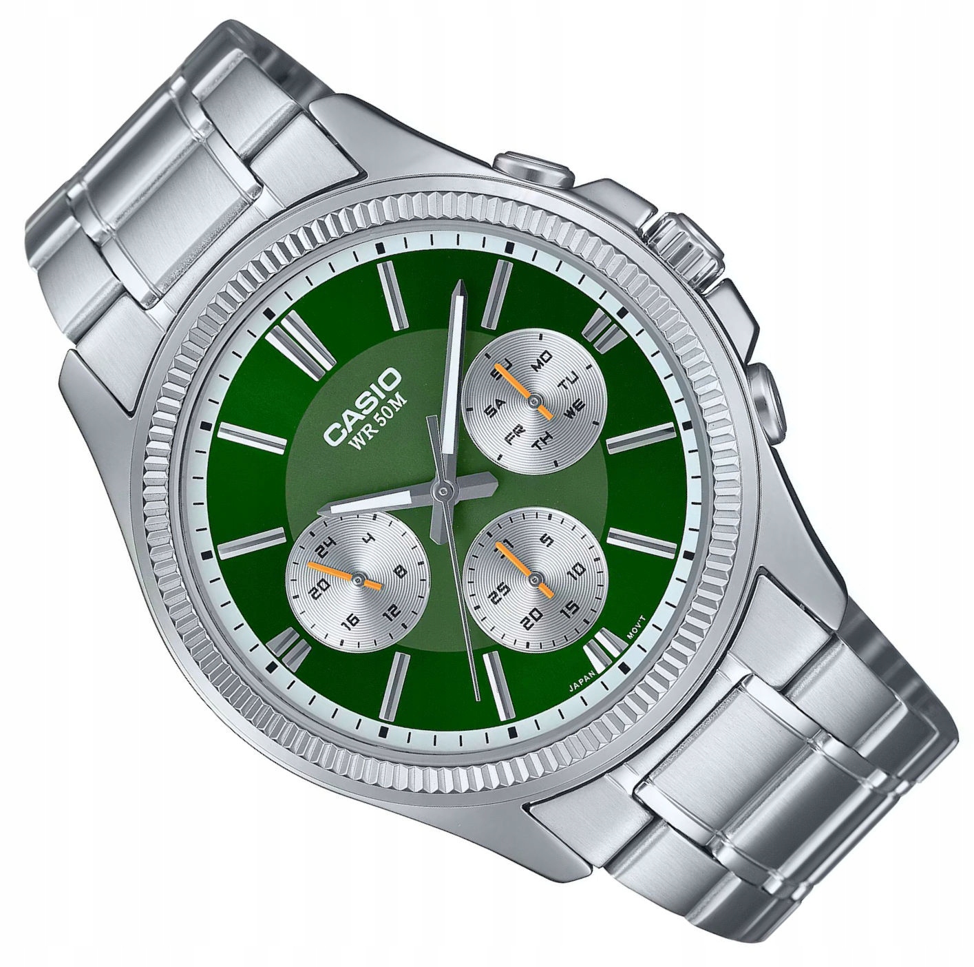 Zelené Klasické Pánské Vodotěsné Hodinky Casio MTP-1375PD -3AVEF Data