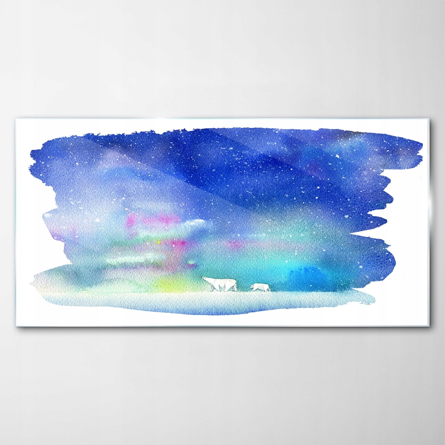 

Hartowany Obraz Szklany Niedźwiedź Sztuka 120x60