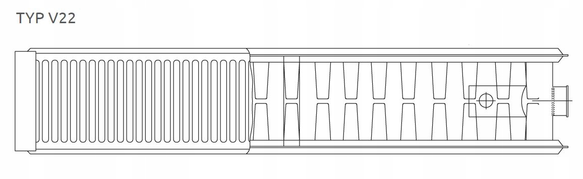 INVENA GRZEJNIK STALOWY V22 600x1100 DOLNOZASILANY EAN (GTIN) 5907798797783