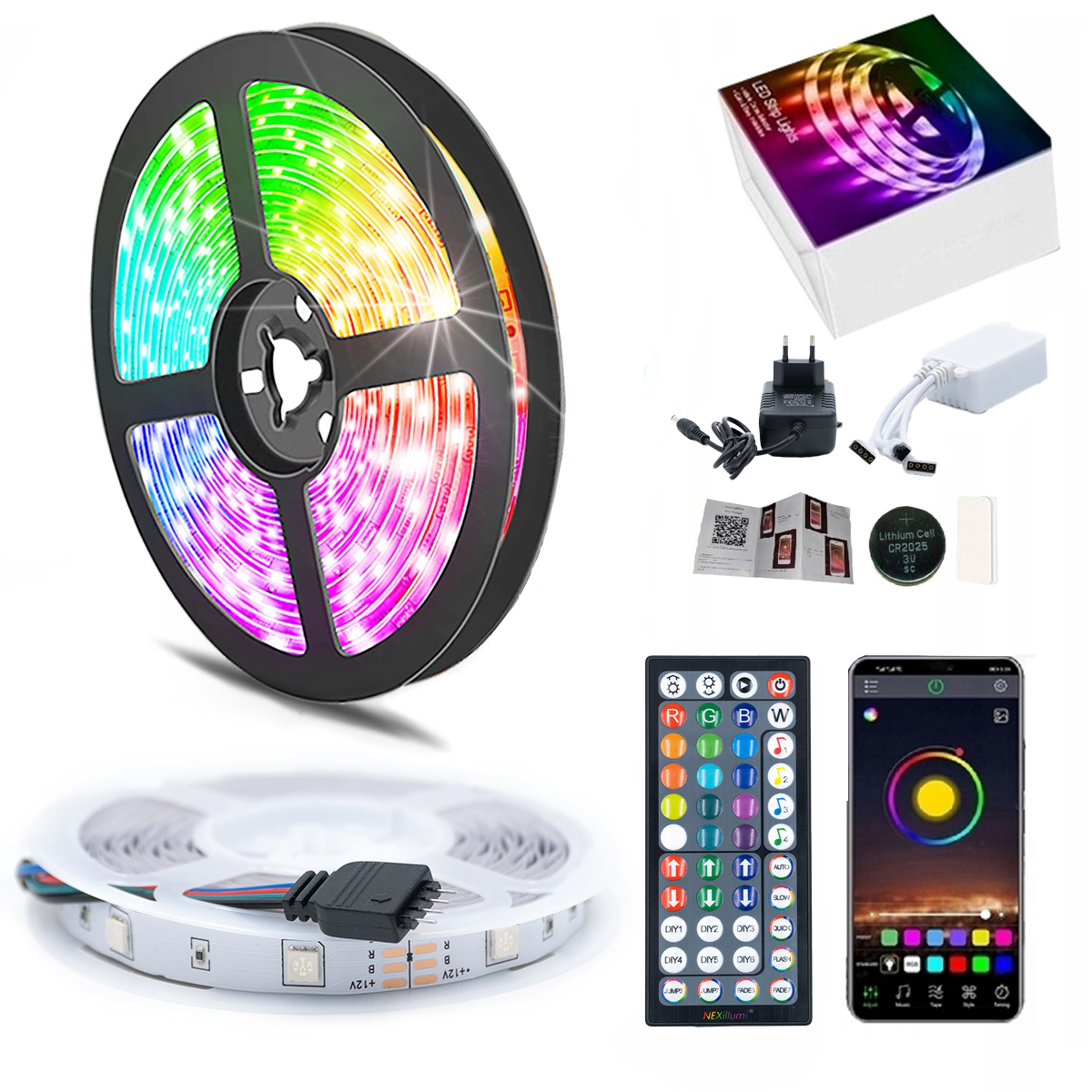 

Taśma Led 17,5M Rgb 5050 Bluetooth Aplikacja 36W