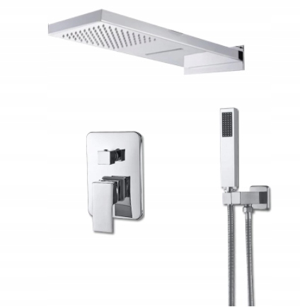 Podomietkový Sprchový Set, Vodopád, Chróm