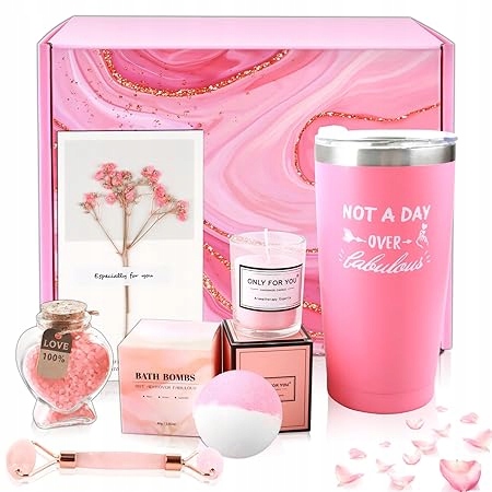 Zestaw Wellness dla kobiet, 6-częściowy zestaw Rose Fragrance Bath