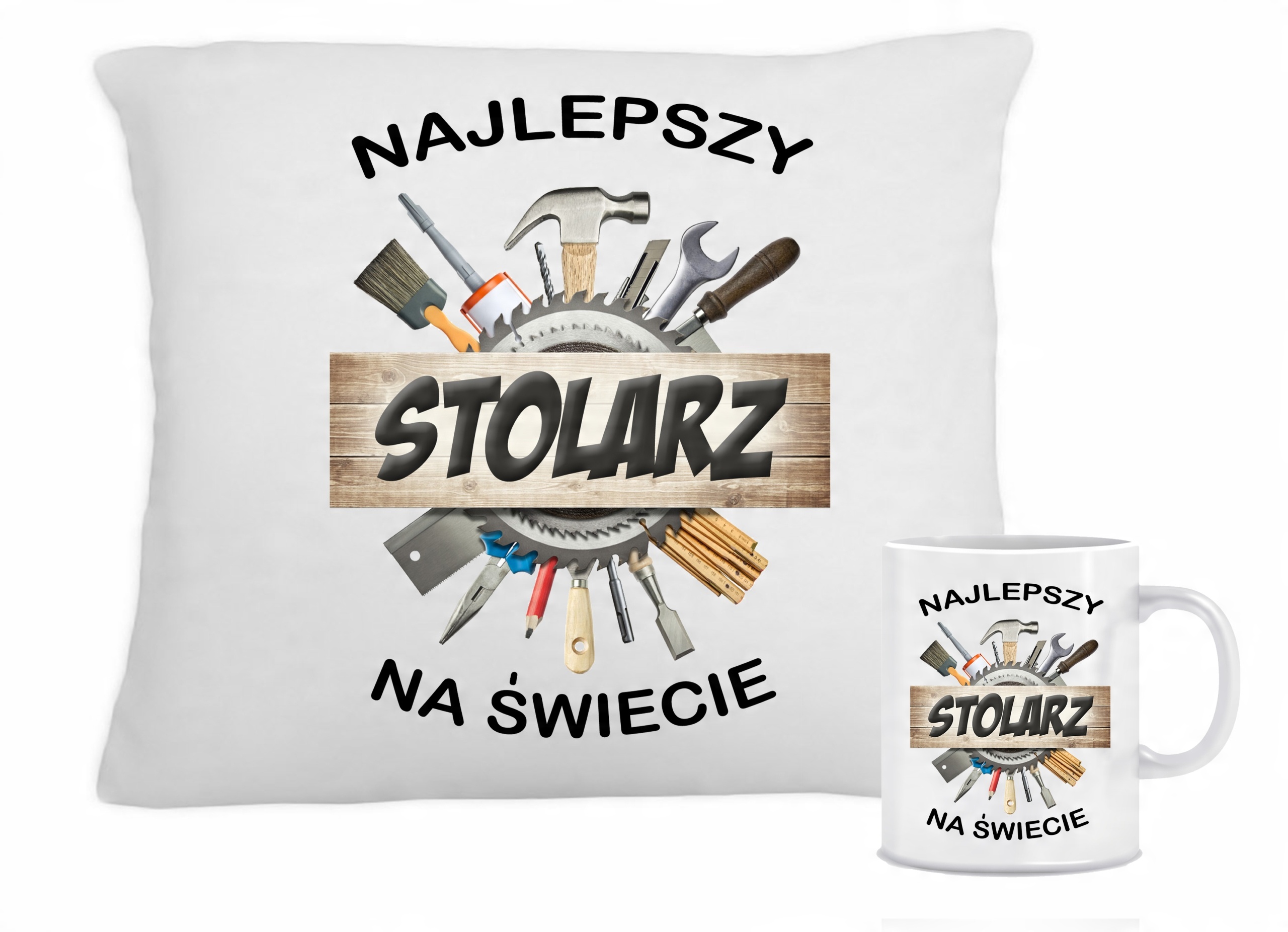 

Zestaw Poduszka Kubek Dla Stolarza