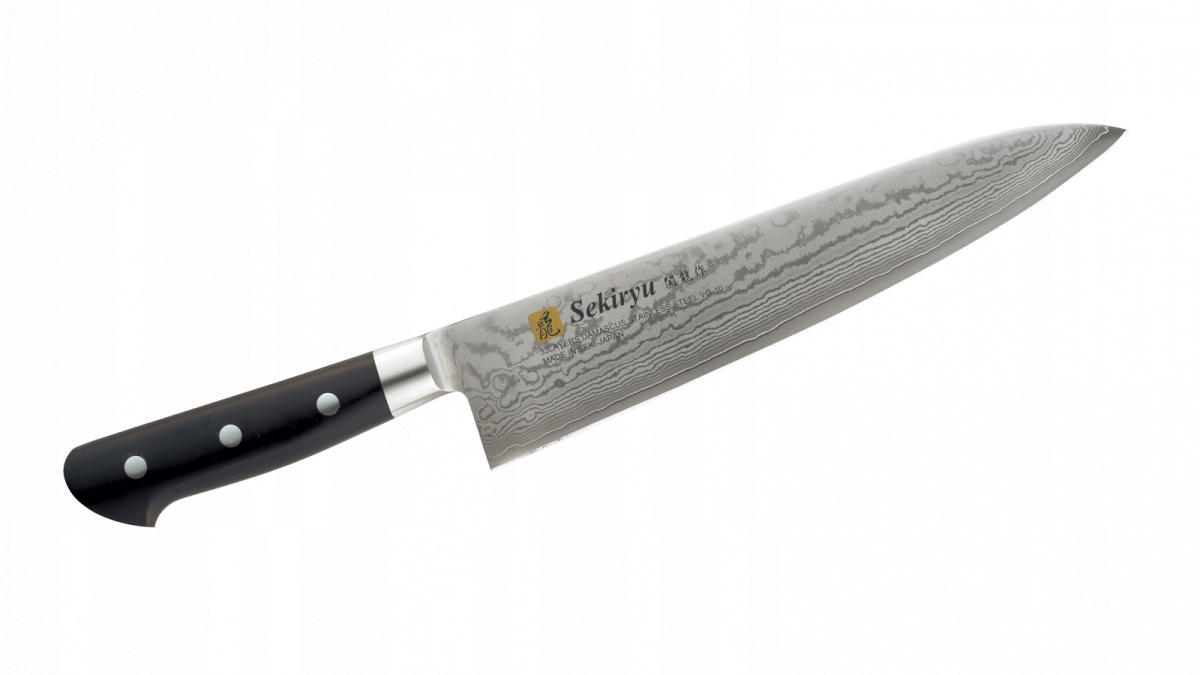 Japonský kuchynský nôž šéfkuchára Gyuto 210 mm Sekiryu Totemo