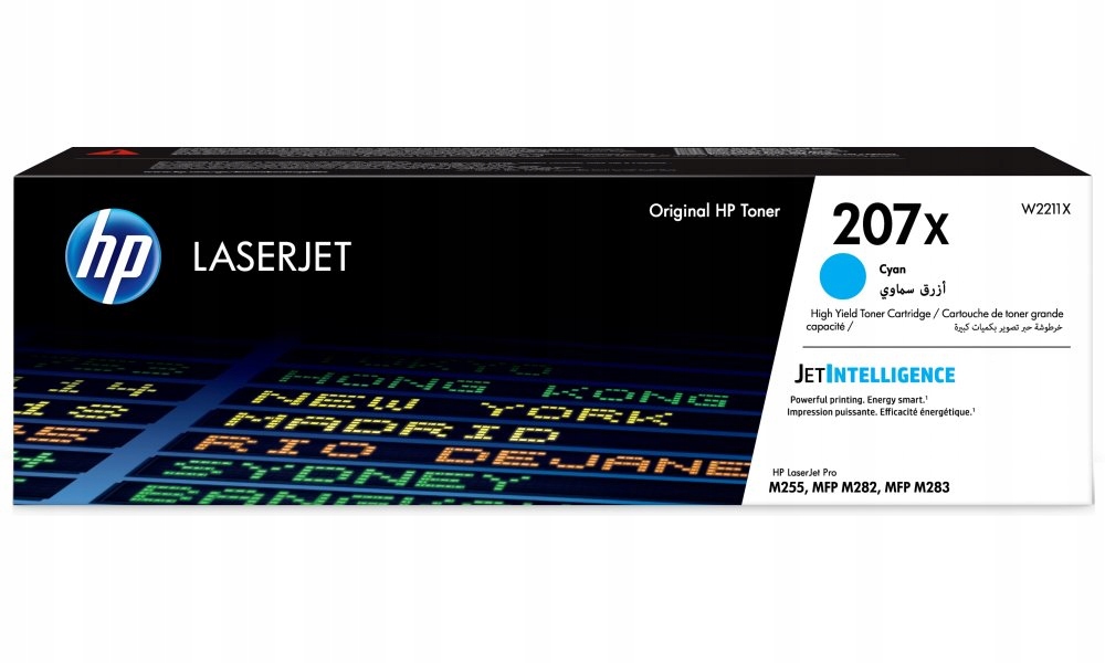 Hp toner 207X (azurový, 2450str) pro Hp Color LaserJet Pro M255/MFP M282/ M