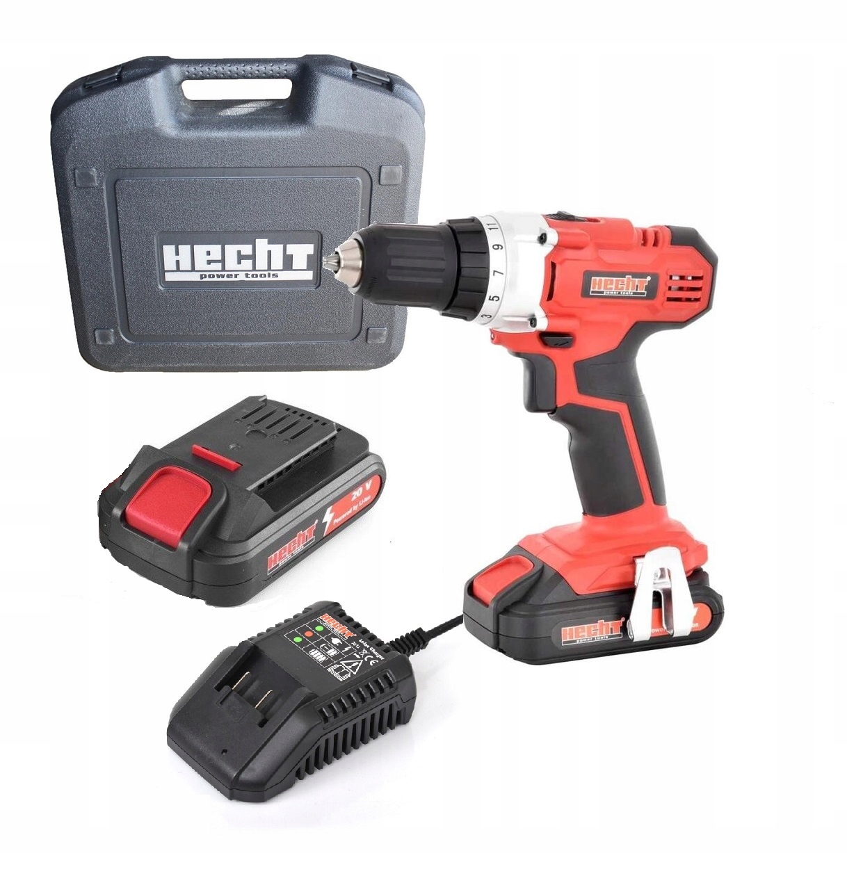 WIERTARKO WKRĘTARKA WKRĘTAK ZAKRĘTARKA AKUMULATOROWA HECHT 1277 20 V 2 AH Kod producenta 1277