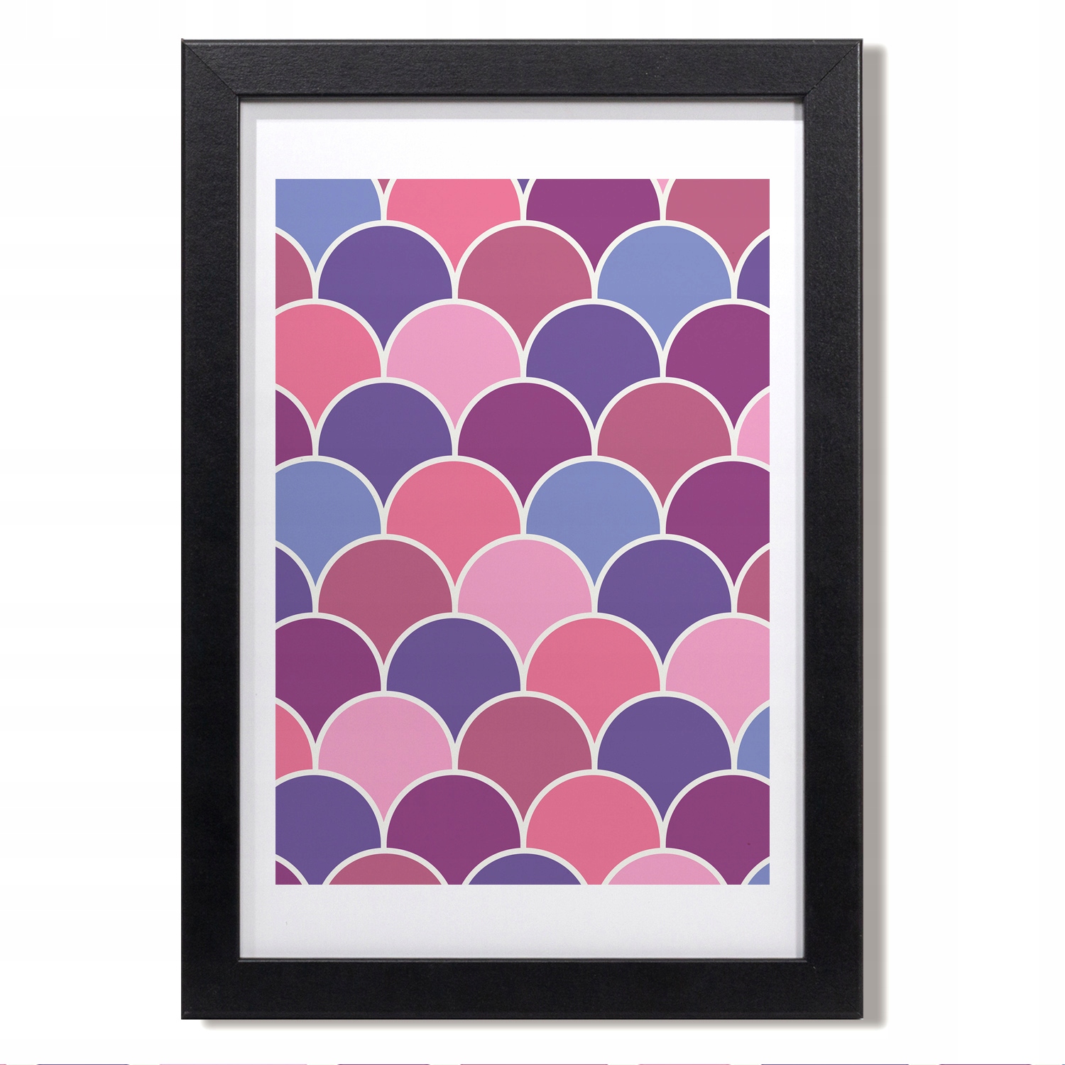 Nástěnný obraz rám Mdf Rybí šupina vzor 20x30 cm