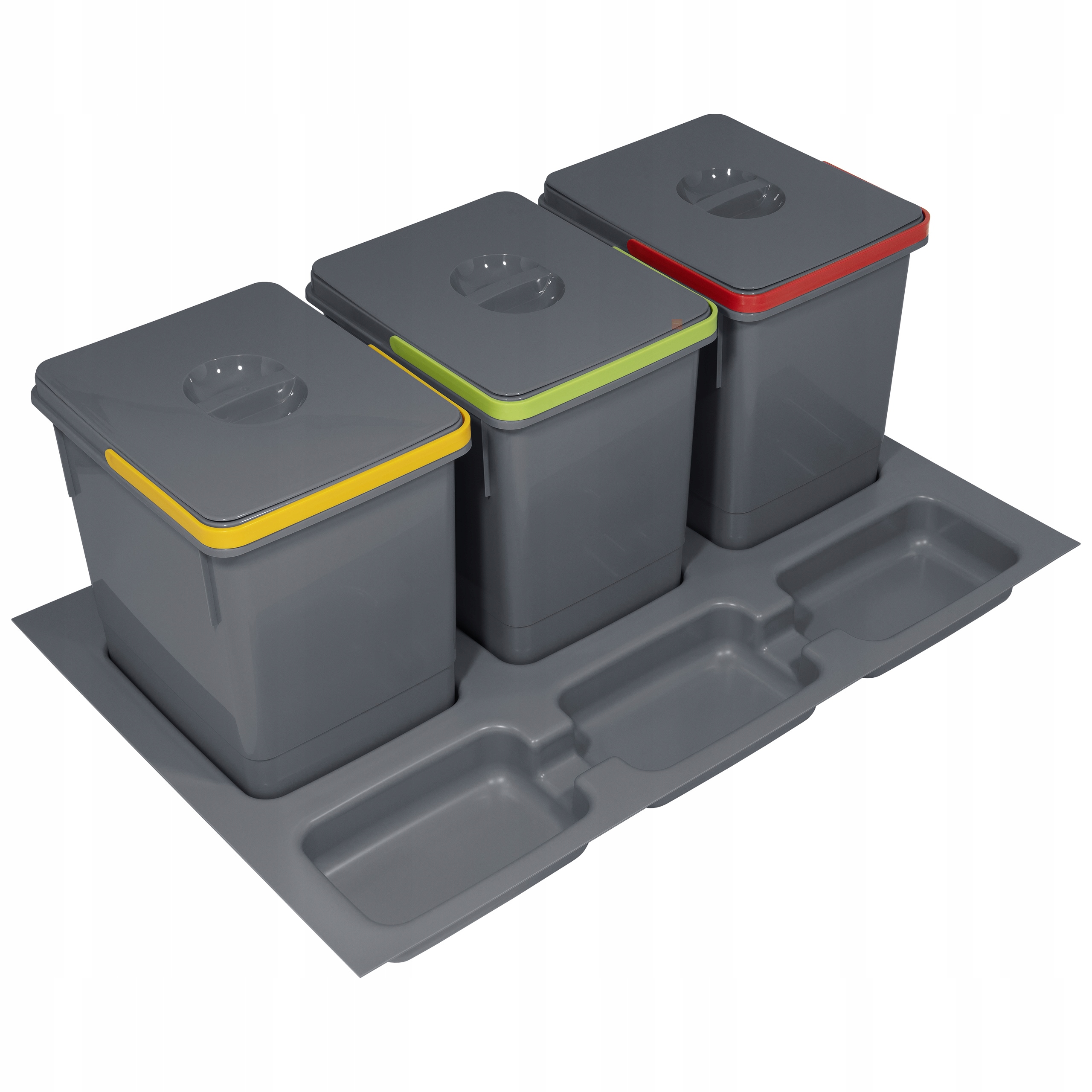 Kosz na śmieci segregator Rubio do szuflady 80 3x15L Antracyt polski produk