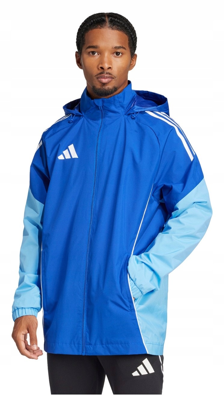 Bunda Adidas Teamwear Tiro 25 Competition All-weather modrá vel. L