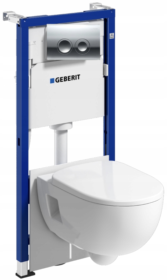 ZESTAW PODTYNKOWY WC GEBERIT DUOFIX PRZYCISK CHROM MISKA BEZKOŁNIERZOWA EAN (GTIN) 4025410077653