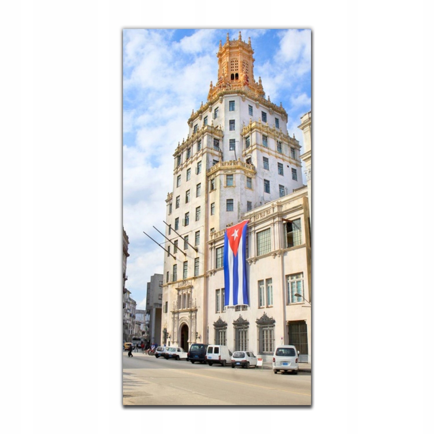 

Foto-obraz na szkle na ścianę 50x100 Flaga Hawana