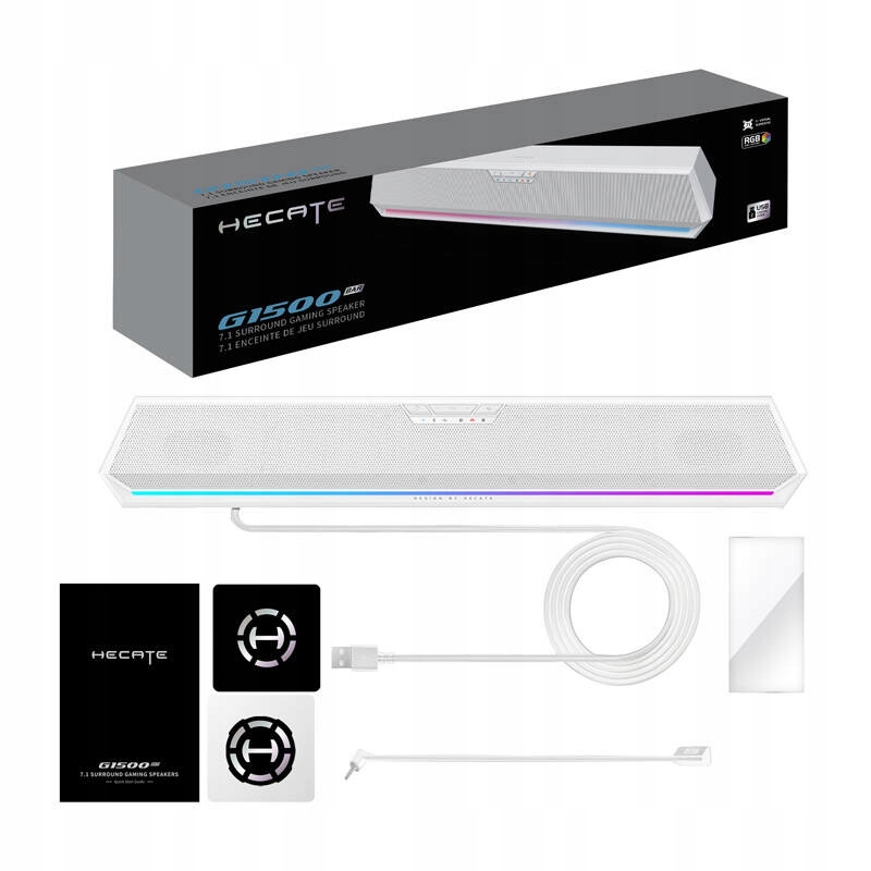 Herní Soundbar Edifier Hecate G1500 Bar Stříbrný Bluetooth 5.3